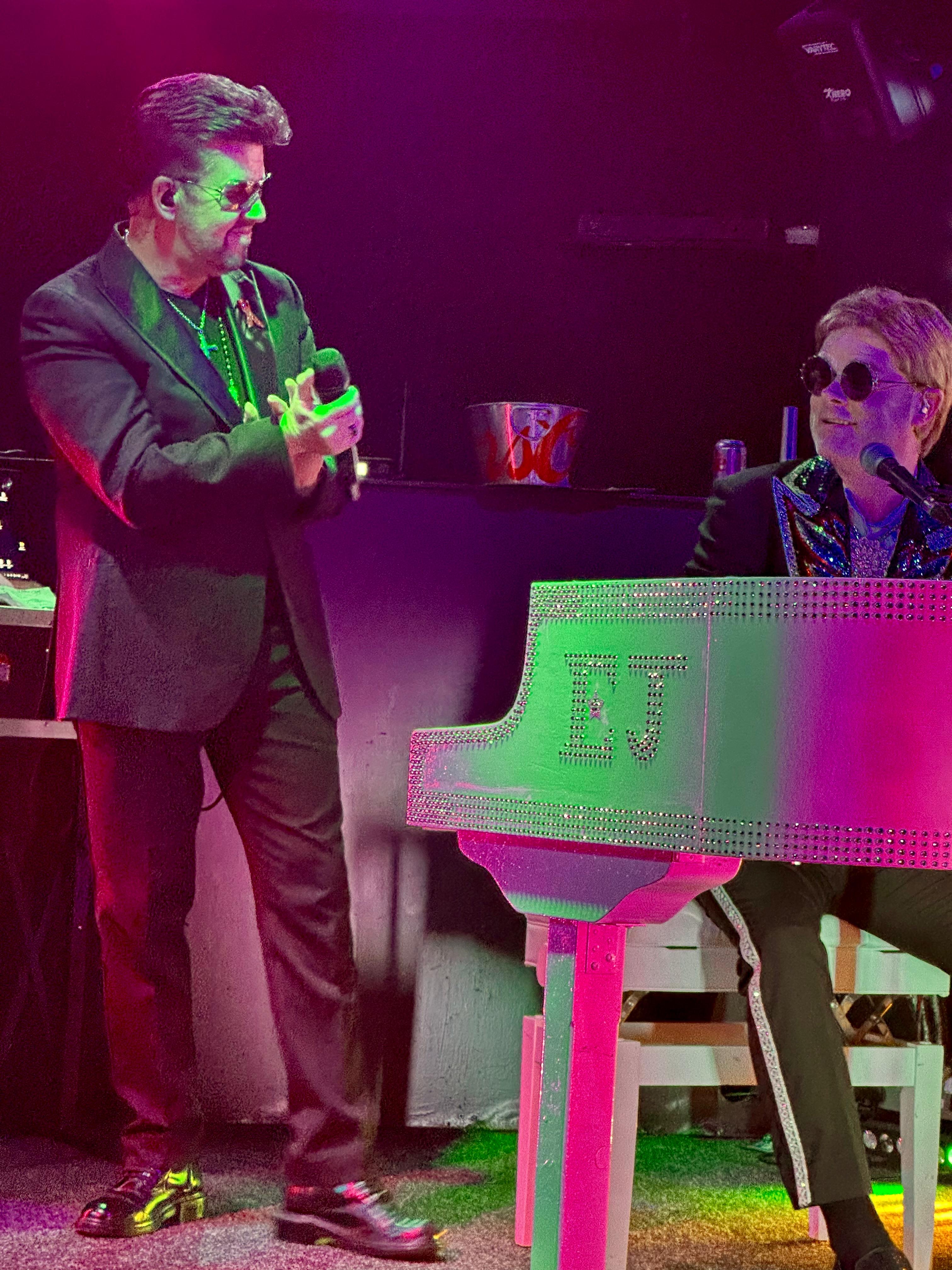 Steve Mitchell and Step Into Elton performing together